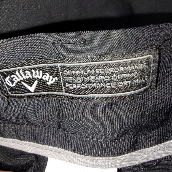 Callaway Optimum Performance Black Straight Leg Golf Pants 36x30 - Picture 5 of 6